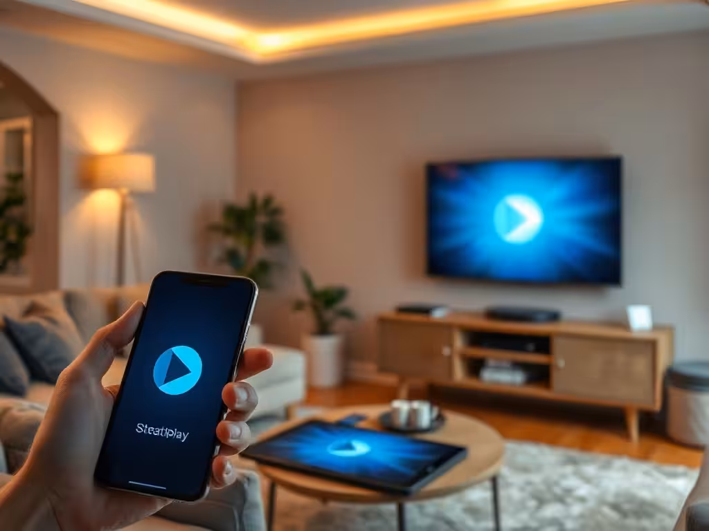 Devices displaying South Korean streaming services through a VPN connection.