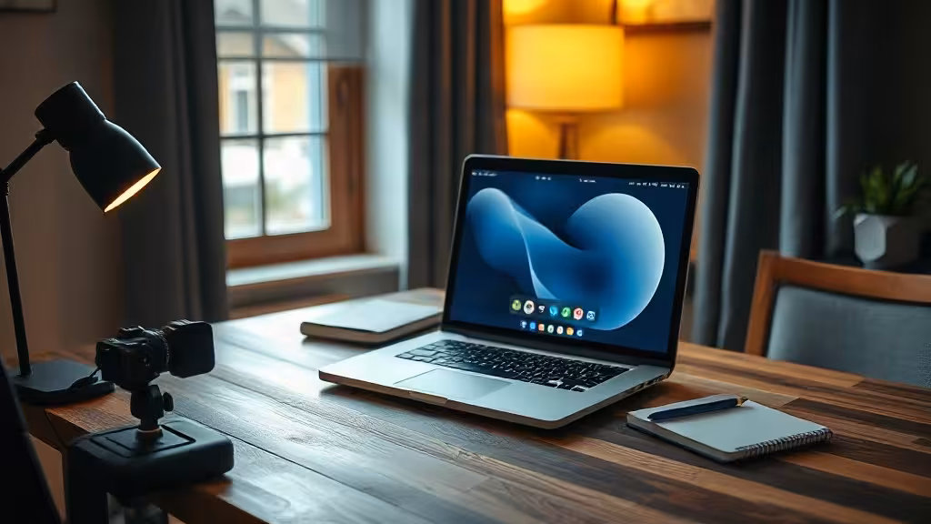 Creator workspace prepared for an EasyWebinar presentation.